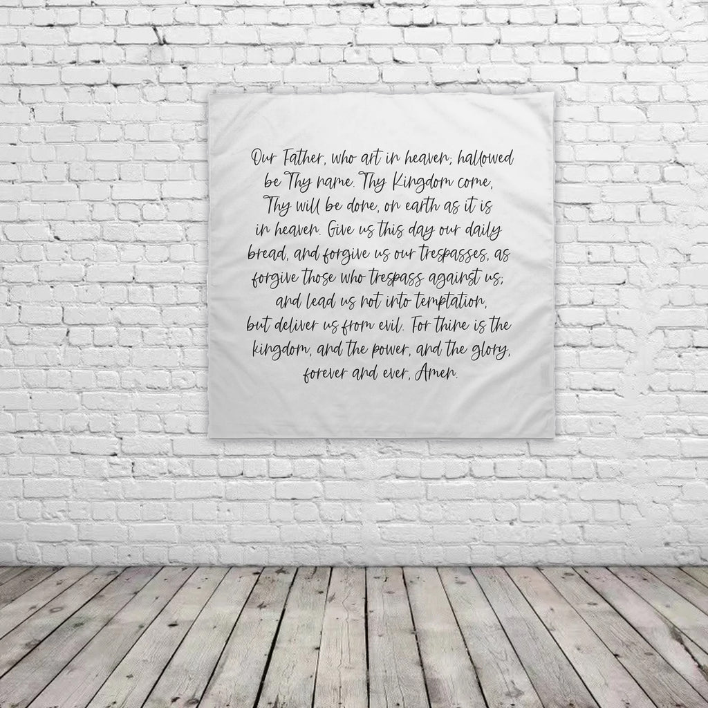 The Lord's Prayer - Wall Banner 22" x 22"