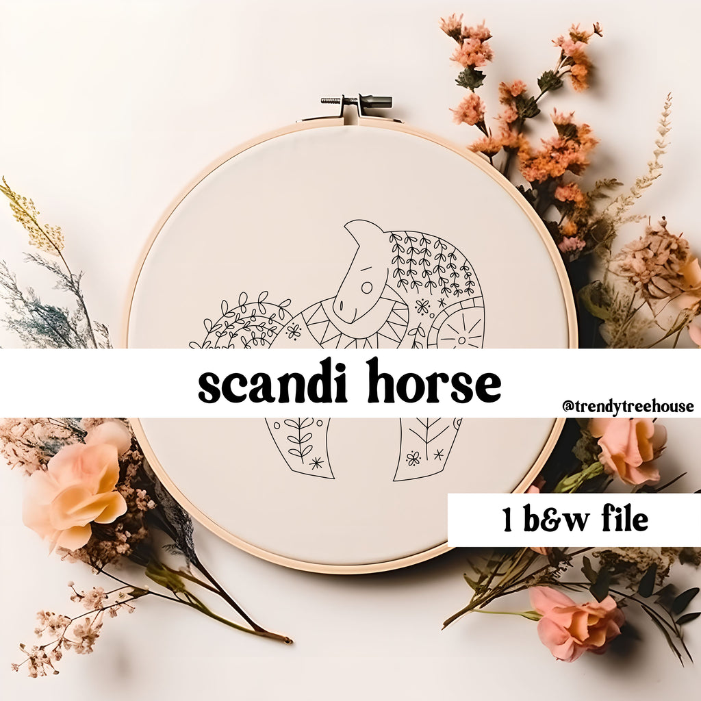 Scandi Horse - digital file