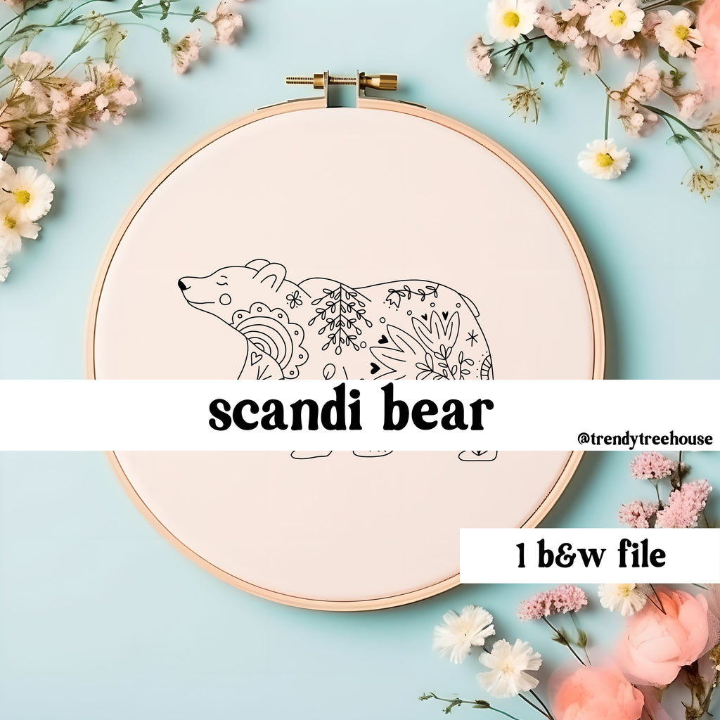 Scandi Bear - digital file