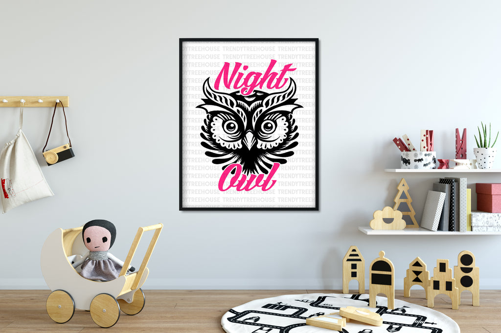 Night Owl Girl - digital file