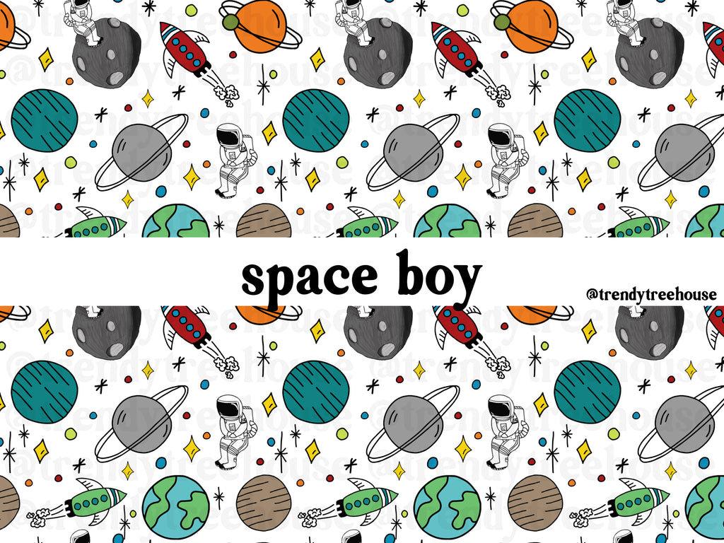 Space Boy - seamless pattern - digital file