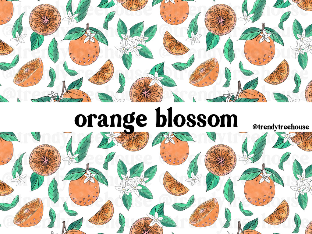 Orange Blossom - seamless pattern - digital file